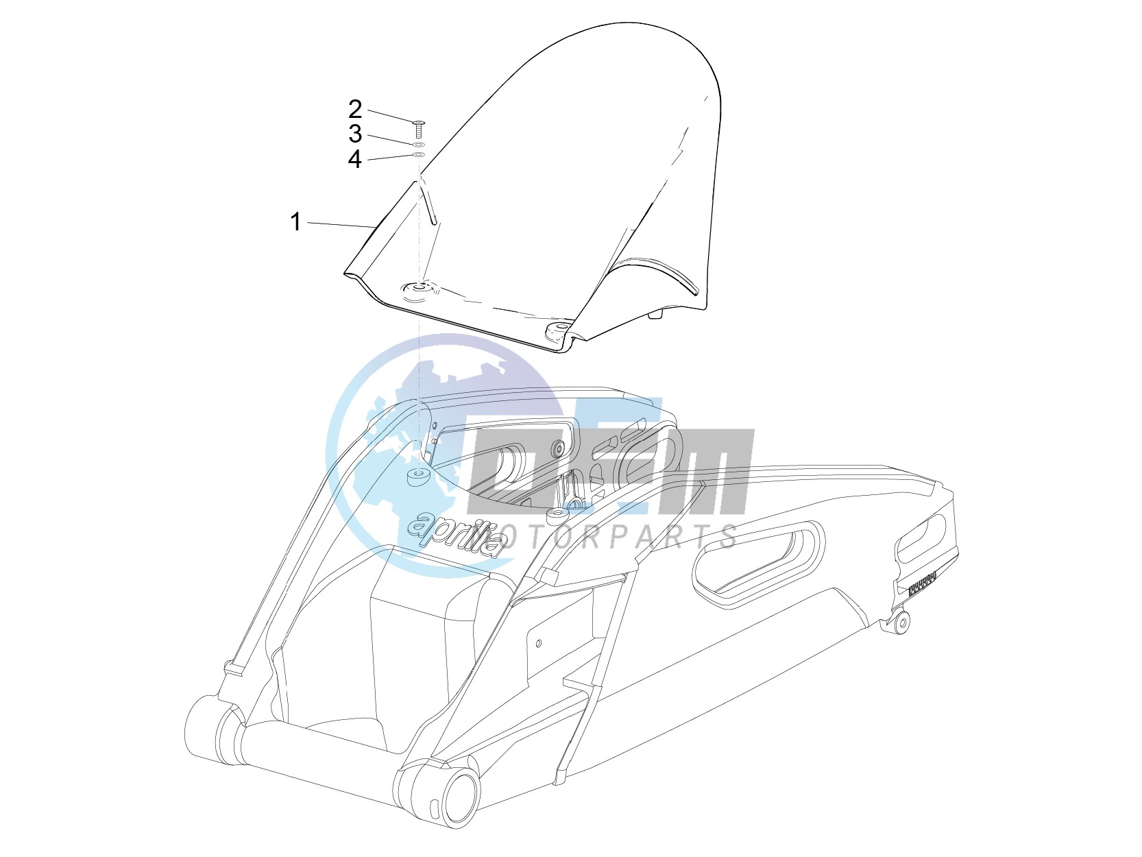 Rear mudguard