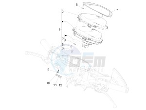 Liberty 50 4T PTT 2009-2017 drawing Meter combination - Cruscotto