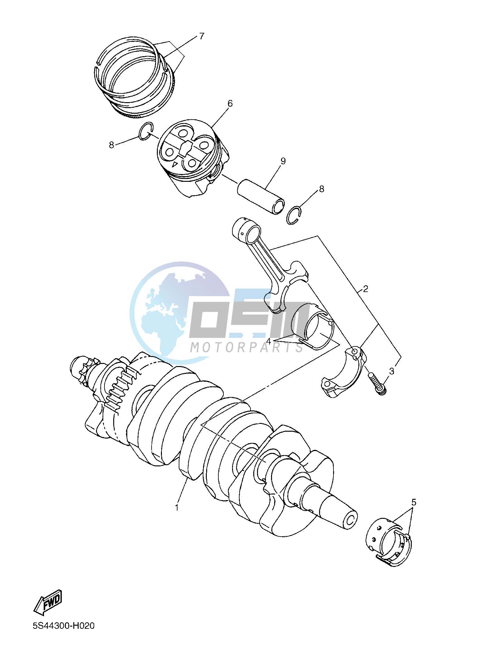 CRANKSHAFT & PISTON