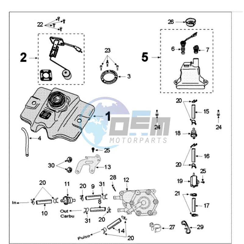 TANK AND FUEL PUMP