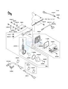 MULE 4010 DIESEL 4x4 KAF950FBF EU drawing Taillight(s)