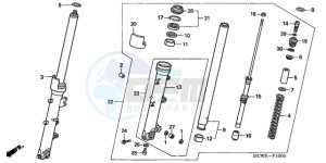 VFR8009 U / MME TWO drawing FRONT FORK