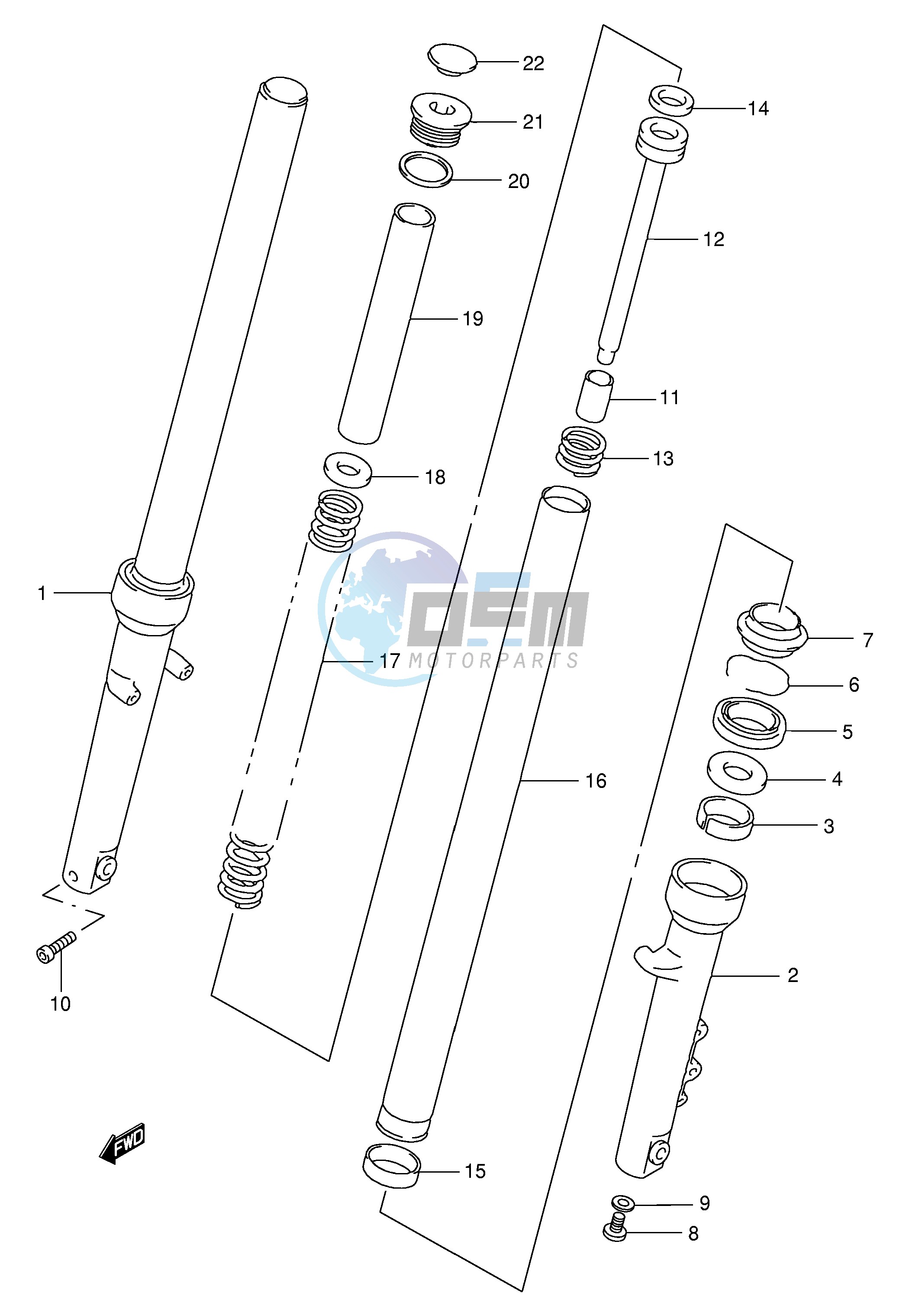 FRONT DAMPER (MODEL Y K1)