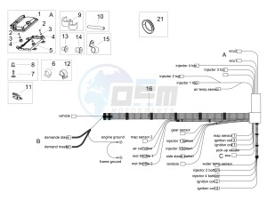 RSV4 1100 RACING FACTORY E4 ABS (APAC) drawing Central electrical system