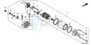 CBR600FAB CBR600F ABS E drawing STARTING MOTOR