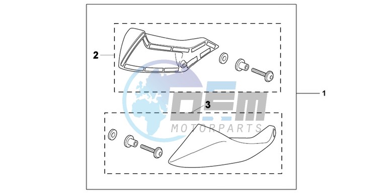 KIT,FOOT DEFLECTOR