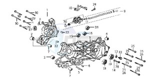 JET EURO X 50 drawing CRANKCASE L / R / STARTER