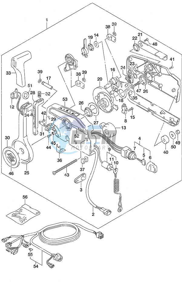 Remote Control Tiller Handle w/Power Tilt