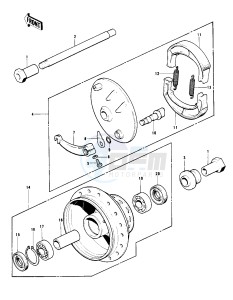 KD 125 A (A-A2) drawing FRONT HUB_BRAKE