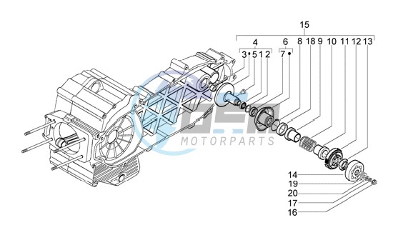 Driven pulley