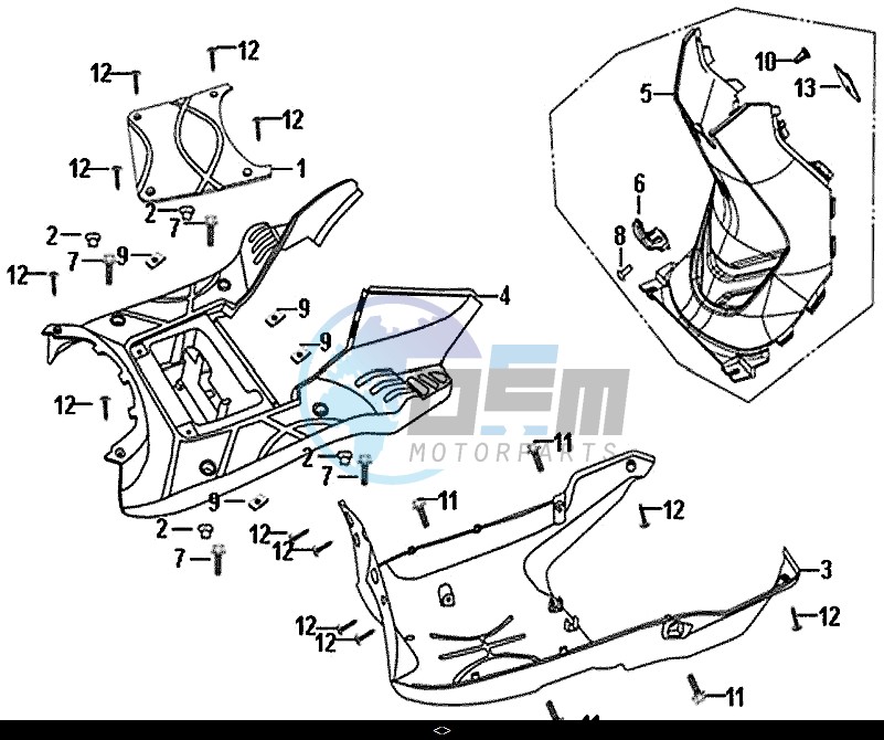 FLOOR PANEL CENTER COVER