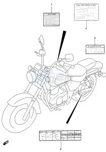 GZ250 (K3) drawing LABEL (MODEL K3)