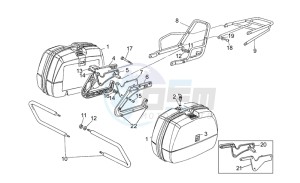 California III 1000 Carburatori Carburatori drawing Saddlebags-rear bumper,2nd s.