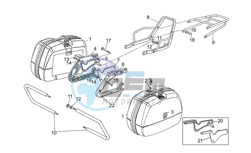 Saddlebags-rear bumper,2nd s.