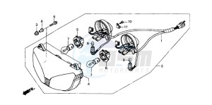 NSR125R drawing HEADLIGHT