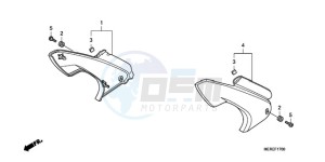 CBF600N9 Europe Direct - (ED / 25K) drawing SIDE COVER