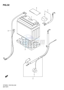 SFV650 (E3-E28) Gladius drawing BATTERY (SFV650AL1 E28)