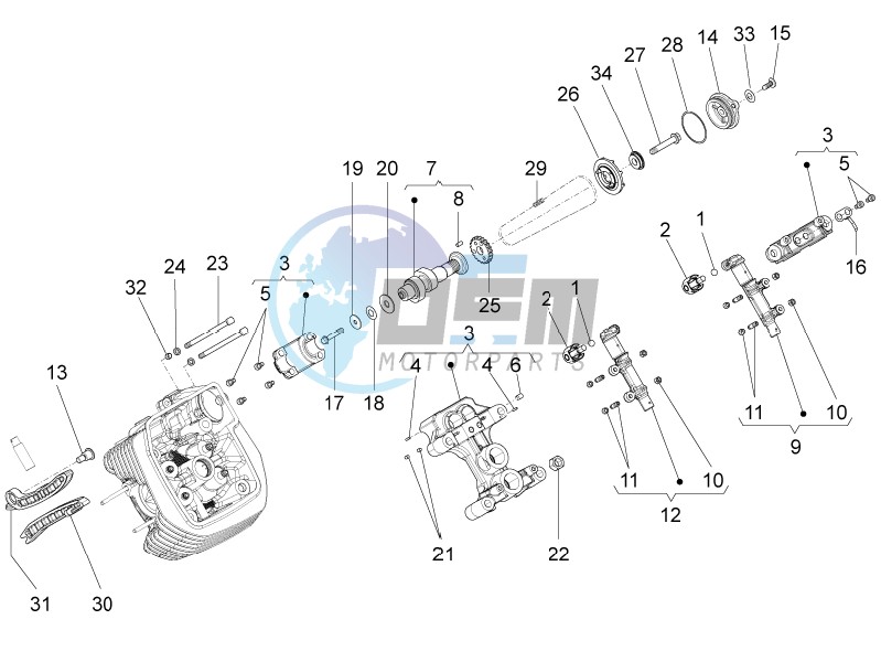 LH cylinder timing system