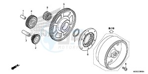 NC700SC drawing STARTING CLUTCH