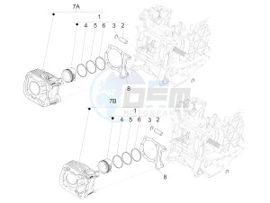 S 125 4T 3V IE NOABS E3 (APAC) drawing Cylinder-piston-wrist pin unit