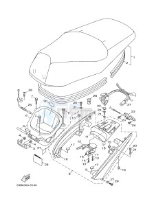 HW125 XENTER 125 (53B6) drawing SEAT