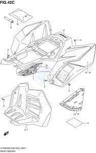 LT-R450 (E28-E33) drawing REAR FENDER (MODEL L0)