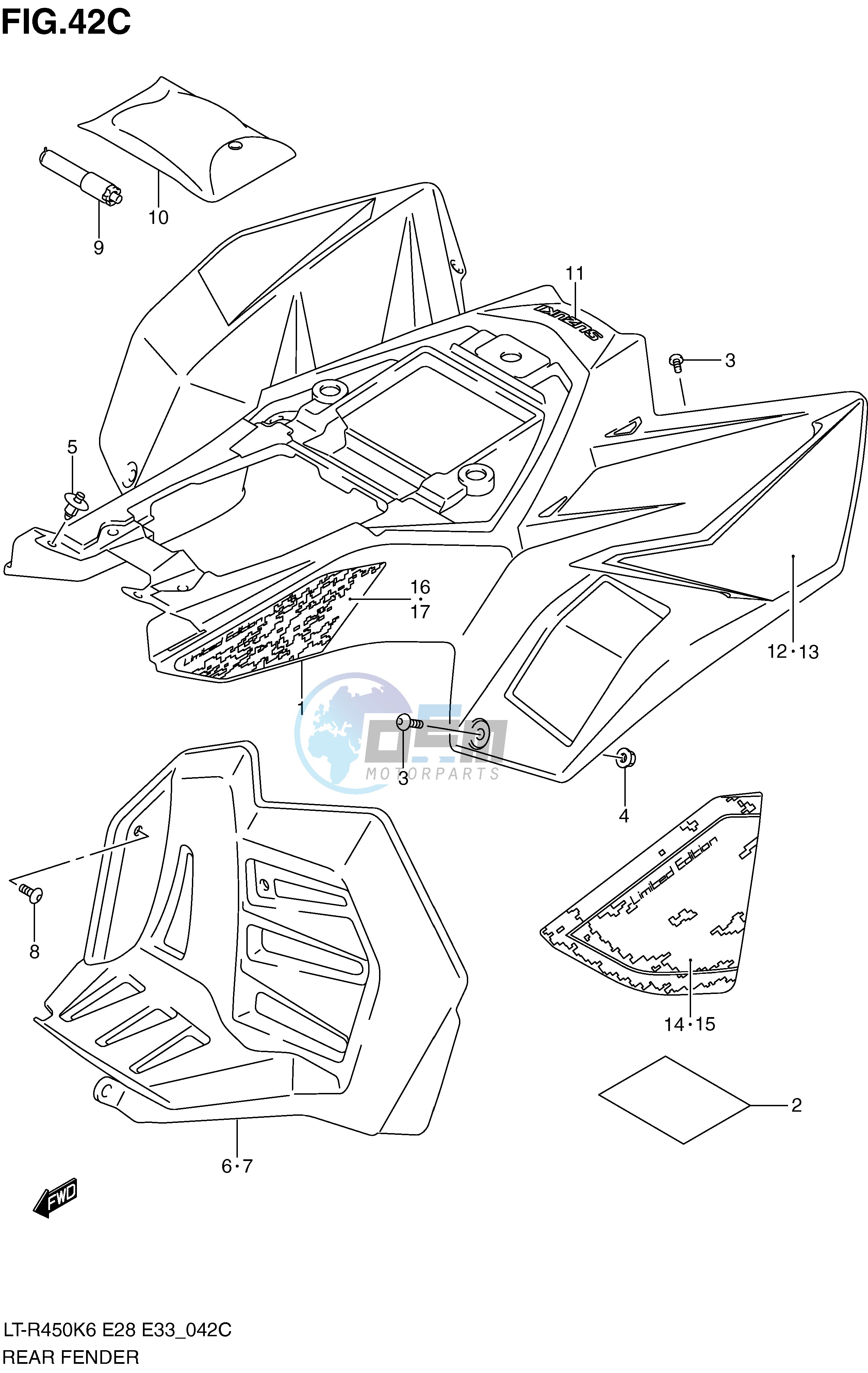 REAR FENDER (MODEL L0)