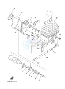 YXR700F YXR7FSPB RHINO 700 SPORTS EDITION (1RB9 1RBA 1RBB) drawing SHIFT SHAFT
