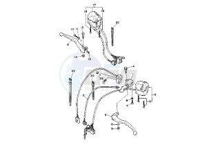 XV VIRAGO 535 drawing HANDLE SWITCH -LEVER FLAT HANDLE