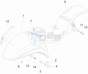 LX 50 4T-4V NL drawing Wheel housing - Mudguard