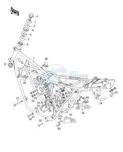 KZ 1000 E [SHAFT] (E1-E2) [SHAFT] drawing FRAME_FRAME FITTINGS