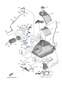 XP530D-A TMAX DX ABS (BC3D) drawing FUEL TANK