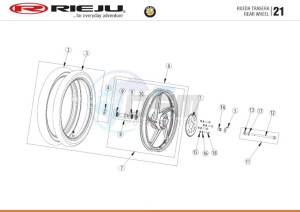 BYE-BIKE-25-KM-H-EURO4-HOLLAND-BLACK drawing REAR WHEELS