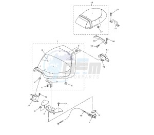 XVS A MIDNIGHT STAR 950 drawing SEAT