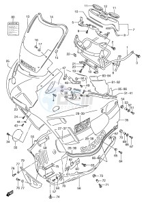 GSX750F (E2) drawing COWLING (MODEL K)