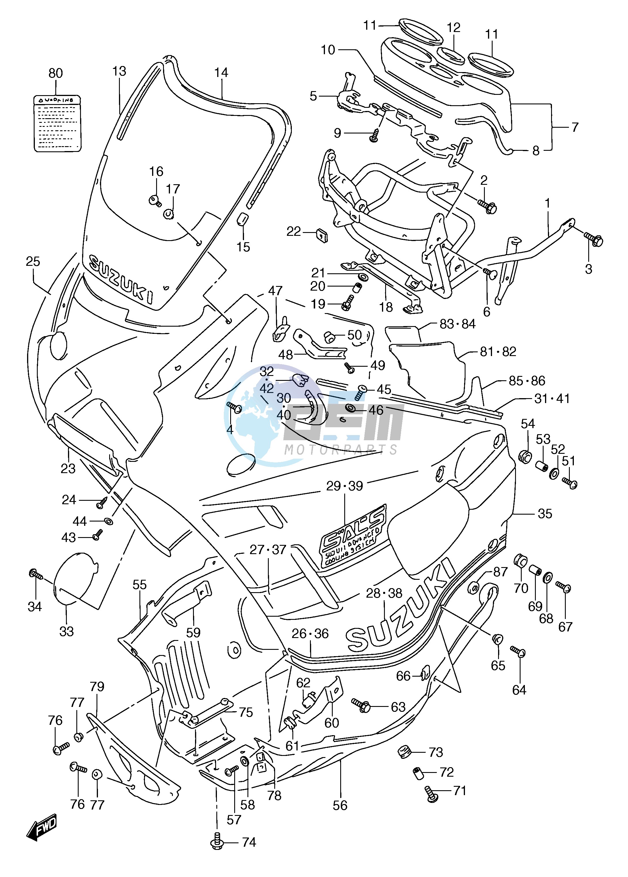 COWLING (MODEL K)