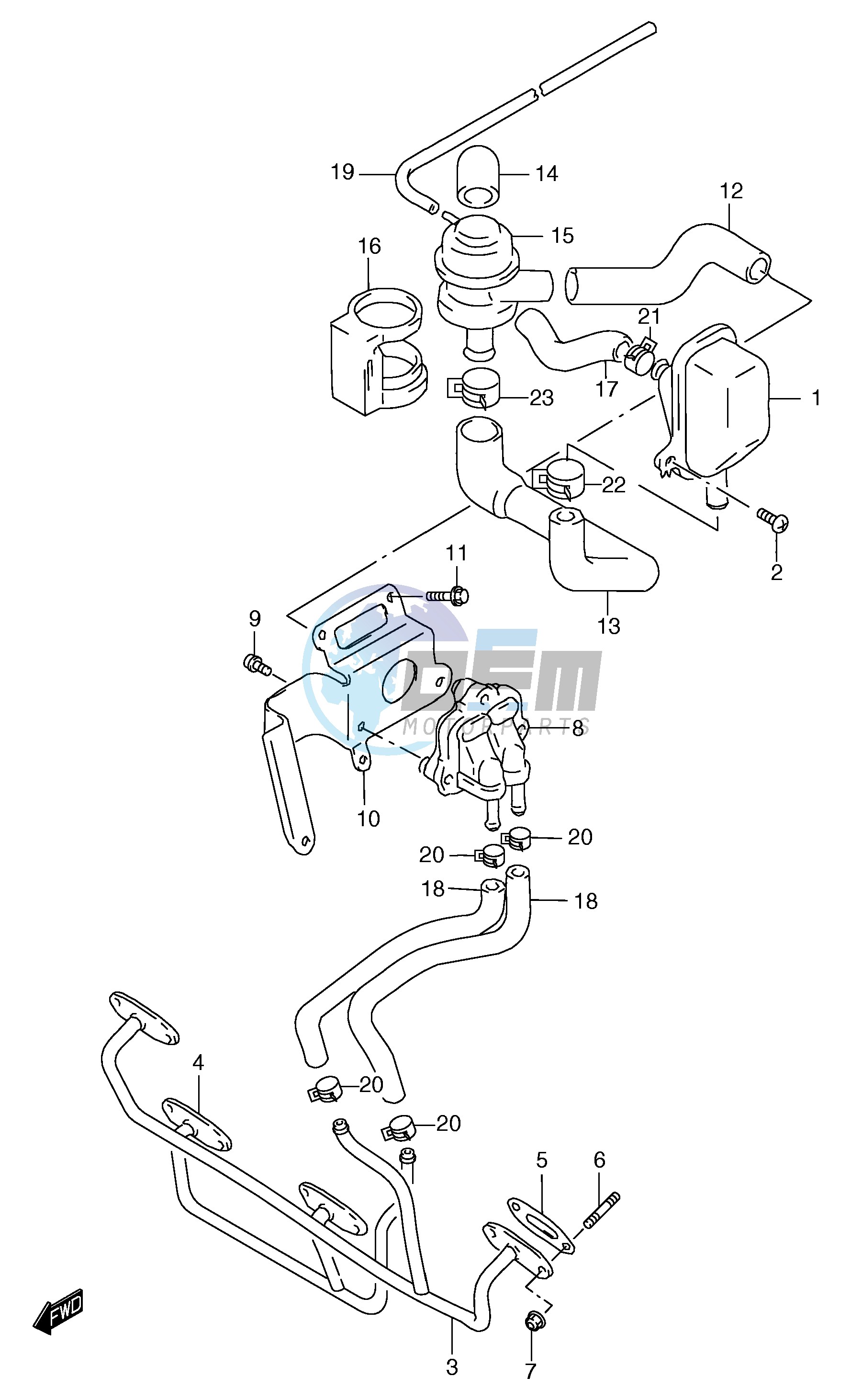 SECOND AIR (GSF1200SAV SAW SAX SAY E18)