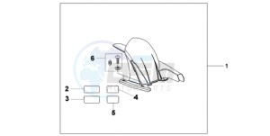 CB600F9 Spain - (SP / 25K) drawing HUGGER