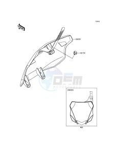 KX250F KX250ZGF EU drawing Accessory