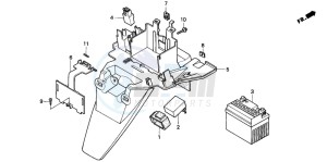 SK50M drawing BATTERY/REAR FENDER
