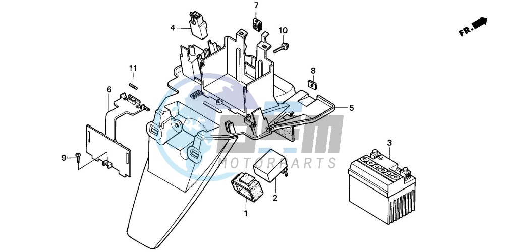 BATTERY/REAR FENDER