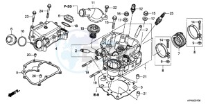 TRX420TEC TRX420 ED drawing CYLINDER HEAD