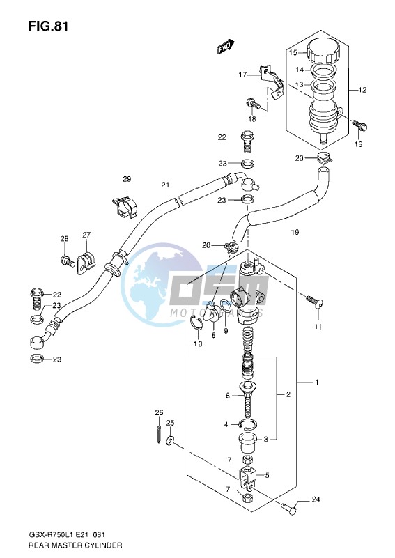 REAR MASTER CYLINDER