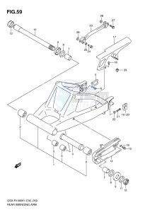 GSX-R1000 (E2) drawing REAR SWINGING ARM