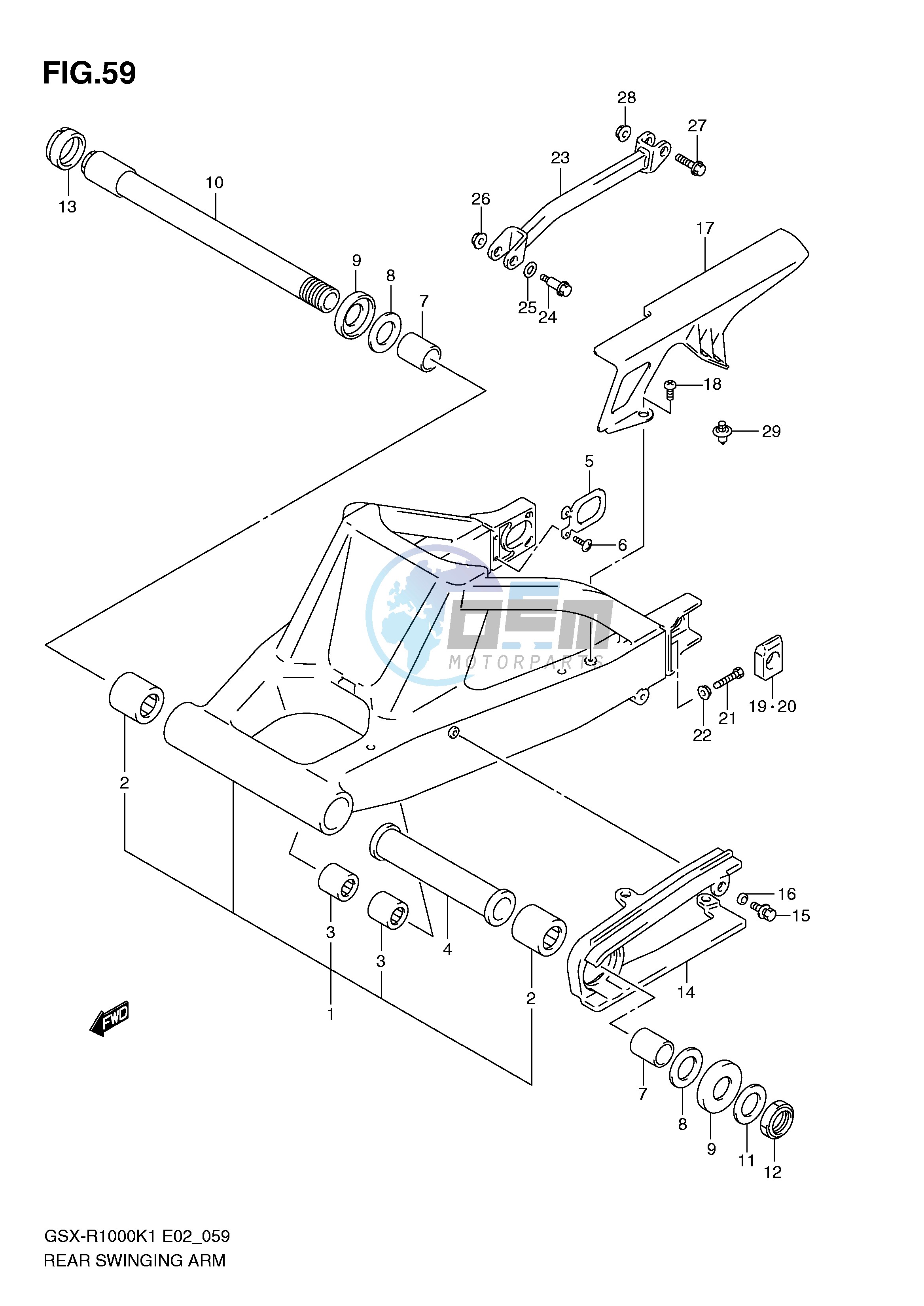 REAR SWINGING ARM