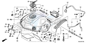 VFR1200XD Europe Direct - (ED) drawing FUEL TANK