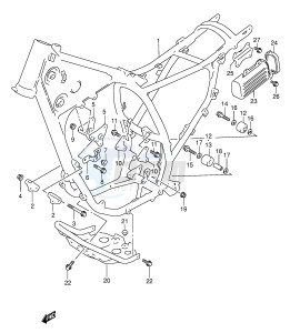 DR350 (E1) drawing FRAME