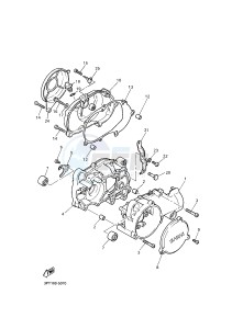 PW50 (2SAE) drawing CRANKCASE