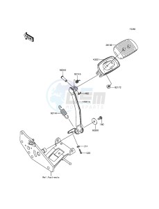 VULCAN_1700_VOYAGER_ABS VN1700BFF GB XX (EU ME A(FRICA) drawing Brake Pedal