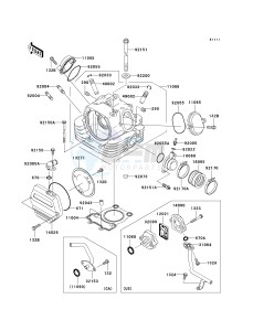 BN 125 A [ELIMINATOR 125] (A6F-A9F) A7F drawing CYLINDER HEAD